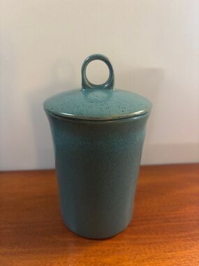 Teal Glazed Vintage Bennington Potters Jar